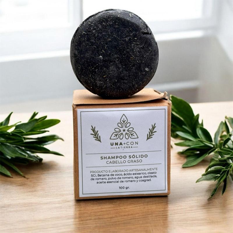 Imagen ilustrativa de Shampoo Sólido cabello graso y control caida 75 gr